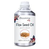 Flax Seed Oil 100% Natural Pure Undiluted Uncut Carrier Oil